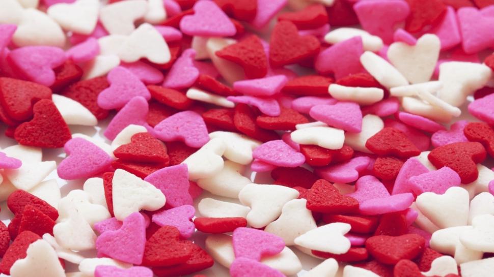 Pink and Red Heart Shaped Candy wallpaper,Love HD wallpaper,3840x2160 wallpaper