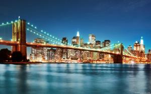 New York City Night Lights wallpaper thumb