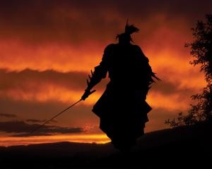 Samurai Sunset  Background HD wallpaper thumb