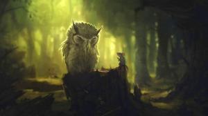 Owl In The Forest wallpaper thumb