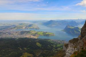 Lake Lucerne From Mount Pilatus Switzerl wallpaper thumb
