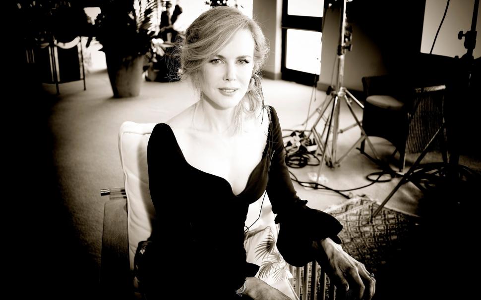 Nicole Kidman Black and White Photo wallpaper,2880x1800 wallpaper