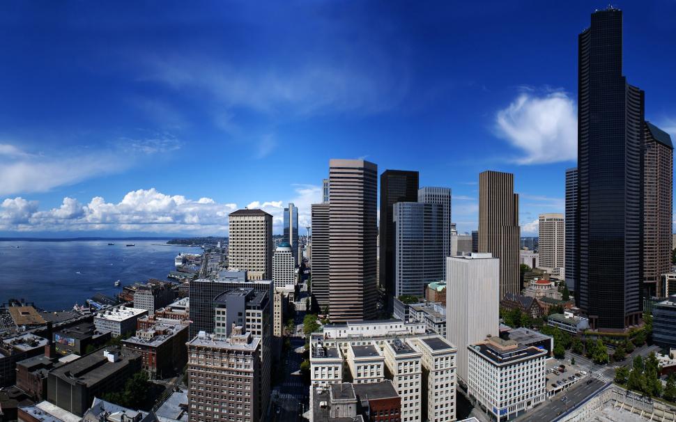 United States,Seattle, skyscrapers wallpaper,United States HD wallpaper,Seattle HD wallpaper,Skyscrapers HD wallpaper,1920x1200 wallpaper