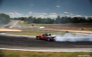 Mazda Miata Drift Smoke Motion Blur HD wallpaper thumb