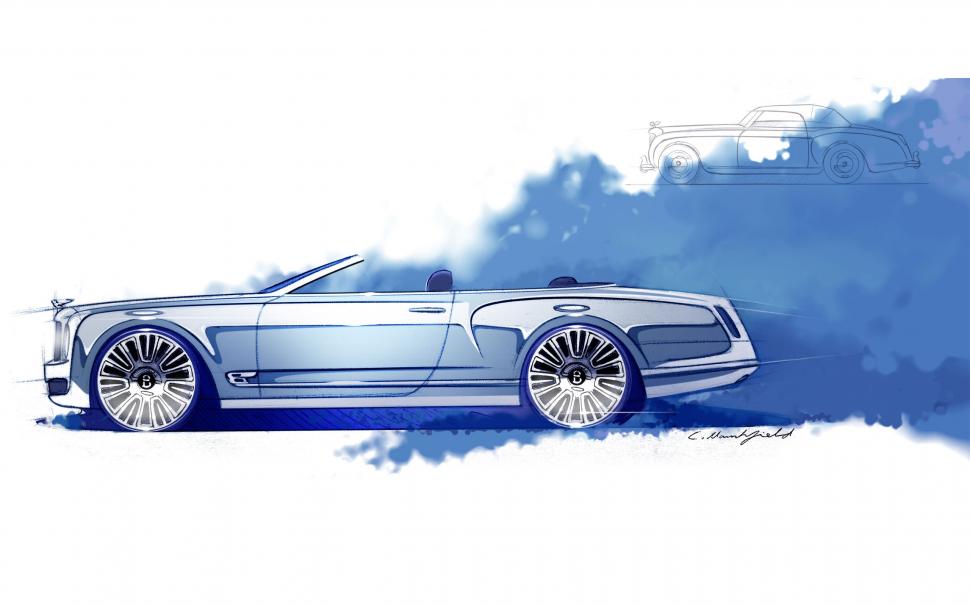 Bentley Mulsanne Sketch Drawing HD wallpaper,cars HD wallpaper,drawing HD wallpaper,sketch HD wallpaper,bentley HD wallpaper,mulsanne HD wallpaper,2560x1600 wallpaper