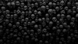Skull, Black Skulls, 3D, Many wallpaper thumb