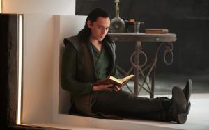 Tom Hiddleston Thor Loki Book HD wallpaper thumb