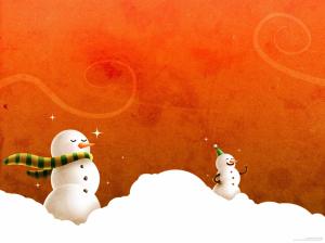 Laughing Christmas Snowmen wallpaper thumb