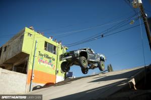 Chevrolet Silverado Trophy Truck Jump Stop Action HD wallpaper thumb