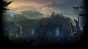 League of Legends Landscape Magic HD wallpaper thumb