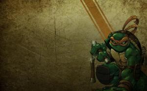 Ninja Turtles Michelangelo Mike Animated Cartoon wallpaper thumb