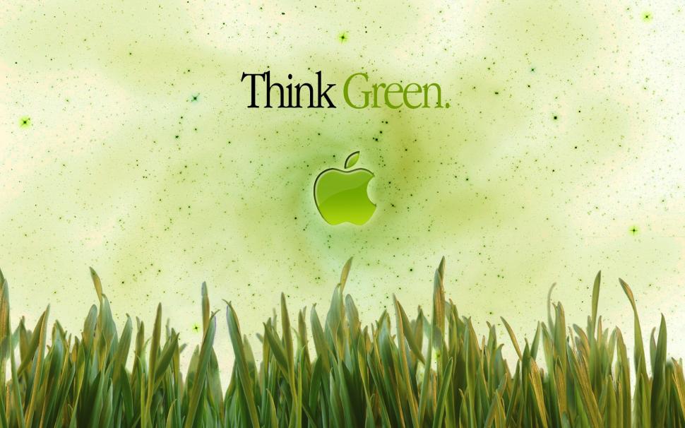 Apple Think Green wallpaper,Apple HD wallpaper,Green HD wallpaper,Think HD wallpaper,1920x1200 wallpaper