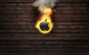 Apple Burning wallpaper thumb