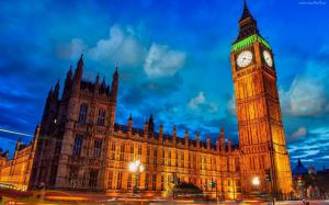 Westminster with Big Ben, London wallpaper thumb