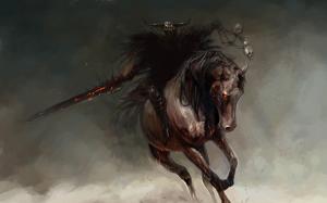Fantasy, Horse, Sword, Warlocks, Horseman wallpaper thumb