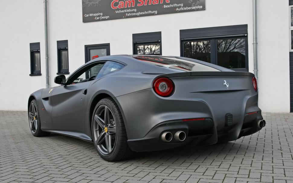 Ferrari, f12, berlinetta, rear view, black wallpaper,ferrari HD wallpaper,berlinetta HD wallpaper,rear view HD wallpaper,black HD wallpaper,1920x1200 wallpaper