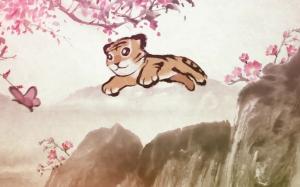 Tiger Asian Drawing HD wallpaper thumb