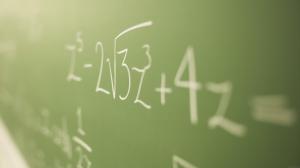 Mathematical formula on school board wallpaper thumb