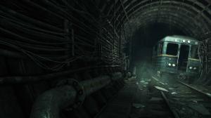 Metro 2033 Tunnel Subway Train Abandon Deserted HD wallpaper thumb