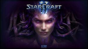 starcraft ii, heart of the swarm, game, logo, art wallpaper thumb