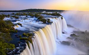 Waterfall Timelapse Iguazu Falls HD wallpaper thumb