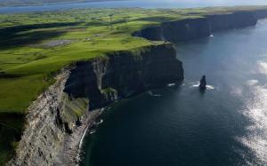 Coast Cliffs Aerial Ocean Landscape HD wallpaper thumb
