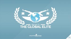 Counter-Strike: Global Offensive, Logo, Blue wallpaper thumb