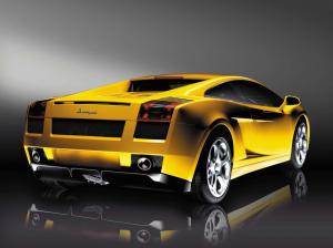 Lamborghini, Car, Famous Brand, Yellow, Simple Background, Photography wallpaper thumb