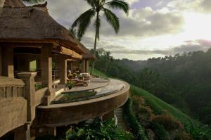house, paradise, beautiful, palm trees, balcony, nature wallpaper thumb