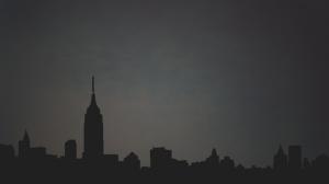 New York Buildings Skyscrapers Silhouette Drawing HD wallpaper thumb