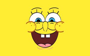 Cartoon, Spongebob, Yellow Background, Smiling Face wallpaper thumb