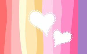 Two heart-shaped love wallpaper thumb
