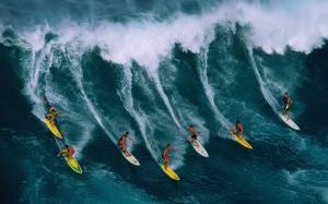 Guys Surfing wallpaper thumb