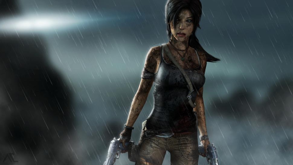 Tomb Raider, Lara Croft, rainy night wallpaper,Tomb HD wallpaper,Raider HD wallpaper,Lara HD wallpaper,Croft HD wallpaper,Rainy HD wallpaper,Night HD wallpaper,1920x1080 wallpaper