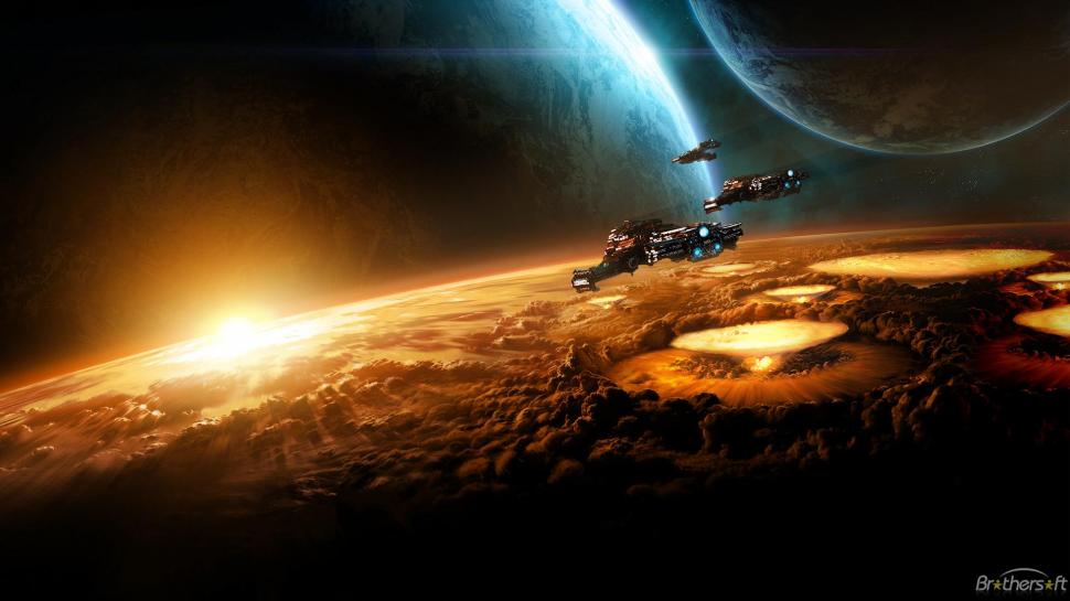 Sun Outer Space Planets Spaceships Vehicles Starcraft Ii HD Free wallpaper,space HD wallpaper,free HD wallpaper,outer HD wallpaper,planets HD wallpaper,spaceships HD wallpaper,starcraft HD wallpaper,vehicles HD wallpaper,1920x1080 wallpaper