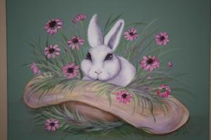 Garden Bunny wallpaper thumb