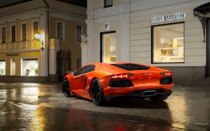 Lamborghini Aventador Night HD wallpaper thumb