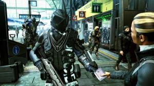 Deus Ex Mankind Divided, People, Street, Gun, Game wallpaper thumb