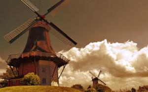 *** Beautiful view of the windmill *** wallpaper thumb