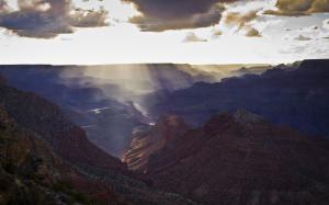 Grand Canyon Canyon Landscape Desert Sunlight Clouds HD wallpaper thumb