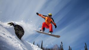 Snow mountain snowboard sport wallpaper thumb