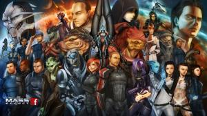 Mass Effect, game characters, art painting wallpaper thumb
