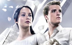 Jennifer Lawrence, victory, tour, Katniss Everdeen, The Hunger Games, Josh Hutcherson, Catching Fire, Peeta wallpaper thumb