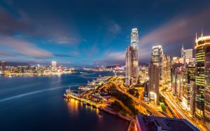 Beautiful night view of Hong Kong wallpaper thumb