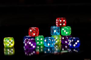 Colorful 3D Dice  High Definition wallpaper thumb