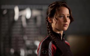 Jennifer Lawrence, brunettes, women, movies, actresses, braids, Katniss Everdeen, The Hunger Games wallpaper thumb