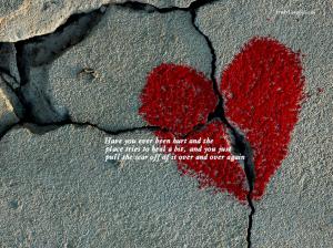 ever been hurt? heart kool red Sad HD wallpaper thumb