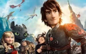 How to train your dragon all characters wallpaper thumb