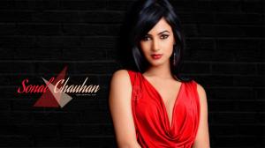 Sonal Chauhan In Red Dress wallpaper thumb