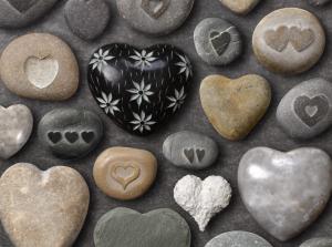 heart, rocks, attributes, crafts, love wallpaper thumb